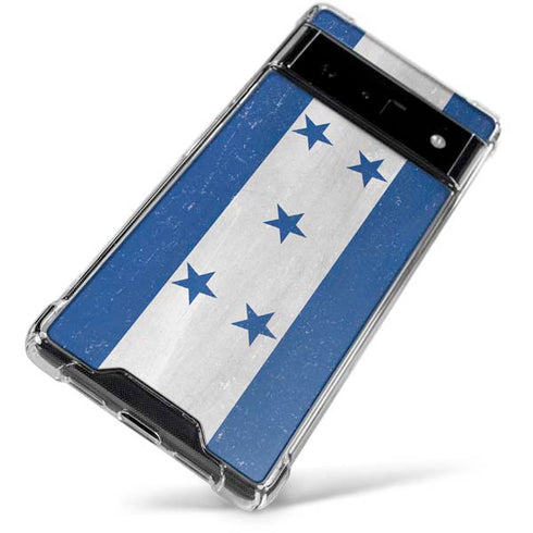 Honduras Flag Distressed Google Pixel 6 Clear Case